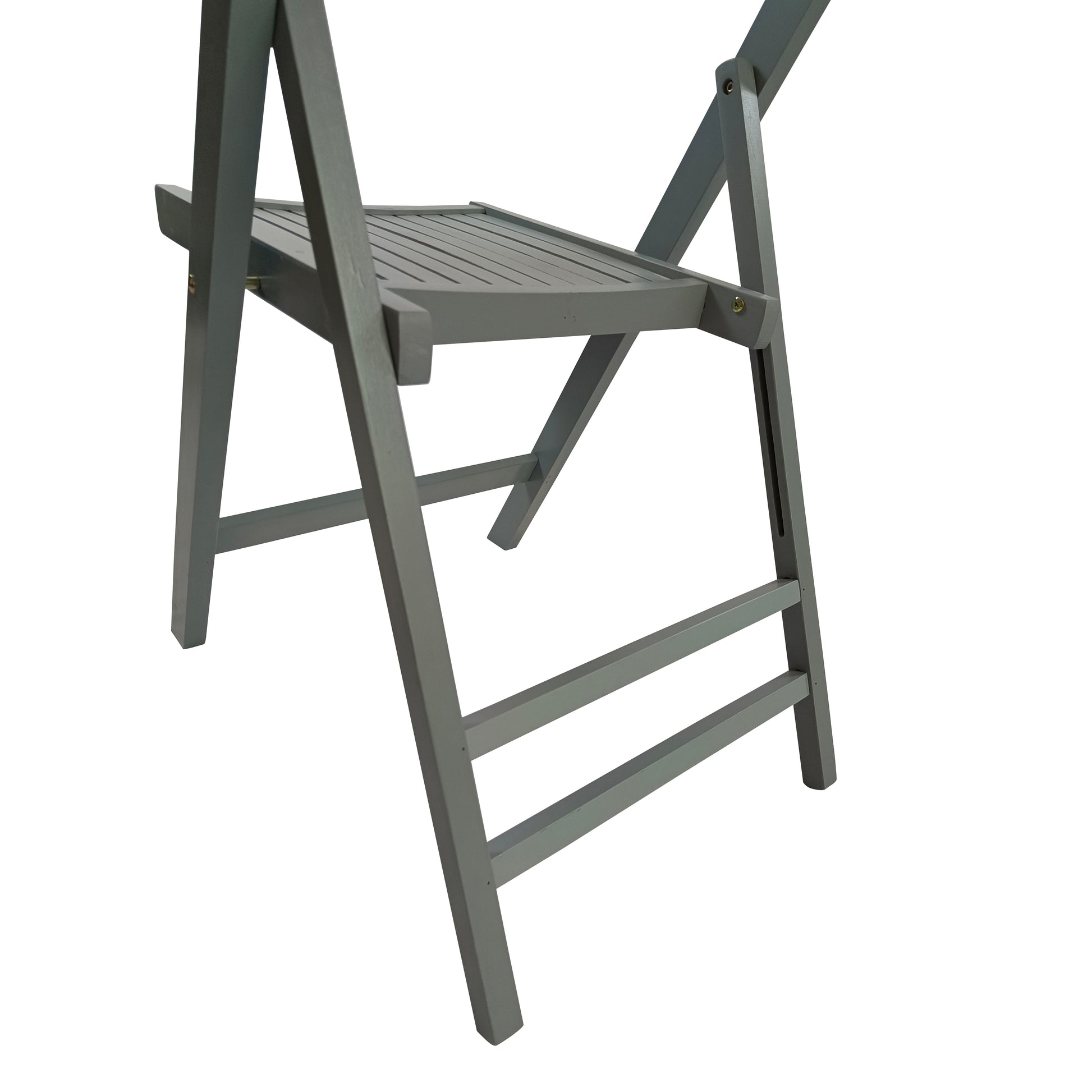 Furniture Slatted Wood Folding Special Event Chair - Gray, Set of 4, FOLDING CHAIR, FOLDABLE STYLE image 8