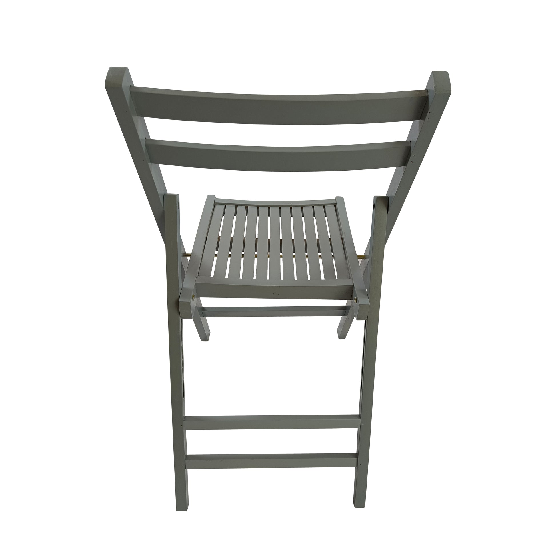 Furniture Slatted Wood Folding Special Event Chair - Gray, Set of 4, FOLDING CHAIR, FOLDABLE STYLE image 4