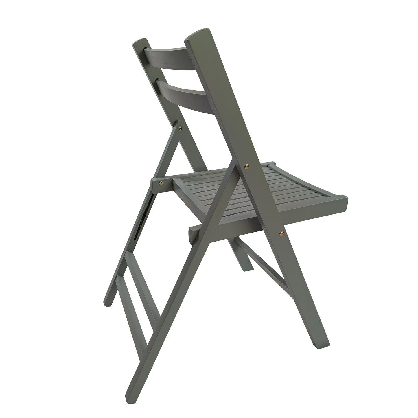 Furniture Slatted Wood Folding Special Event Chair - Gray, Set of 4, FOLDING CHAIR, FOLDABLE STYLE image 6