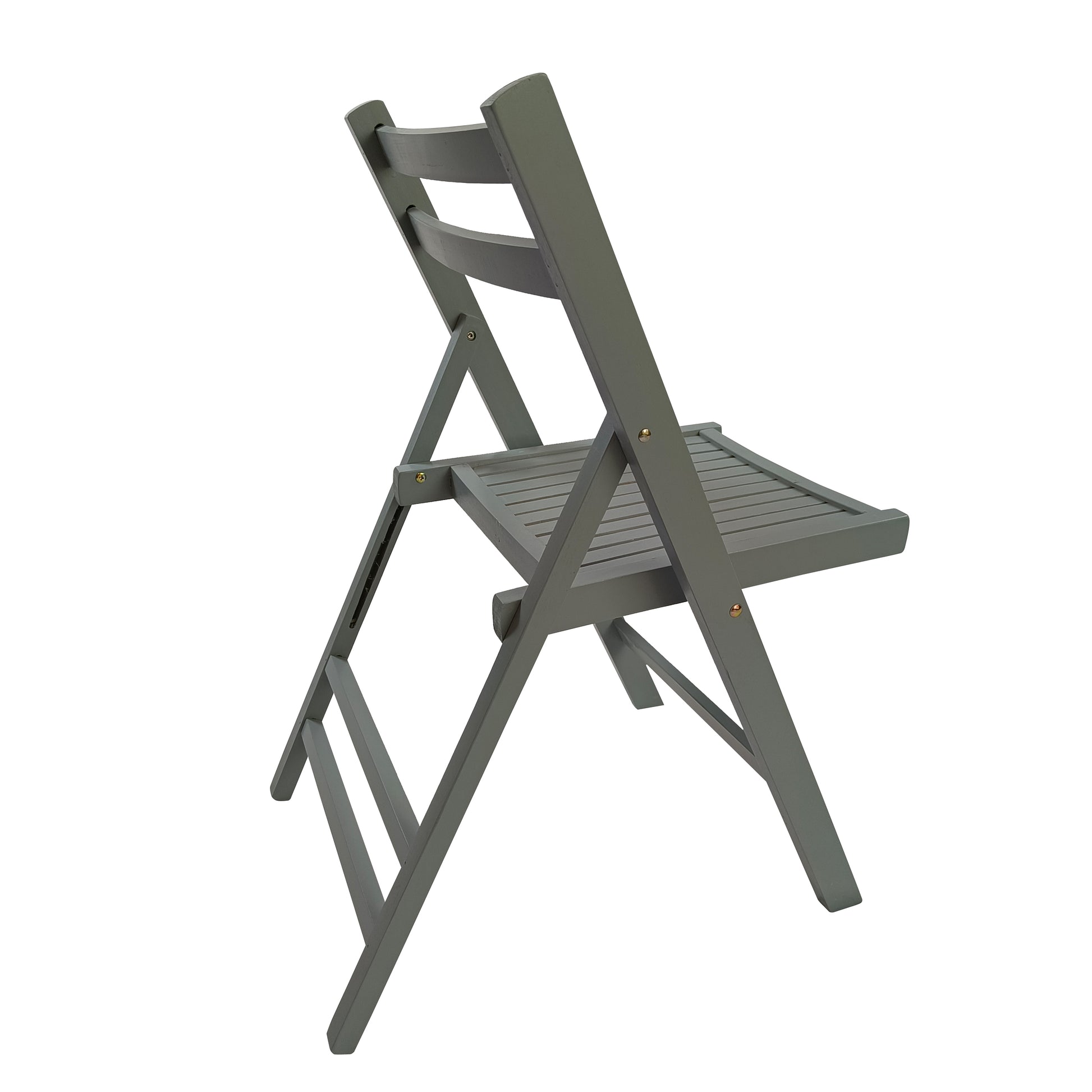 Furniture Slatted Wood Folding Special Event Chair - Gray, Set of 4, FOLDING CHAIR, FOLDABLE STYLE image 6