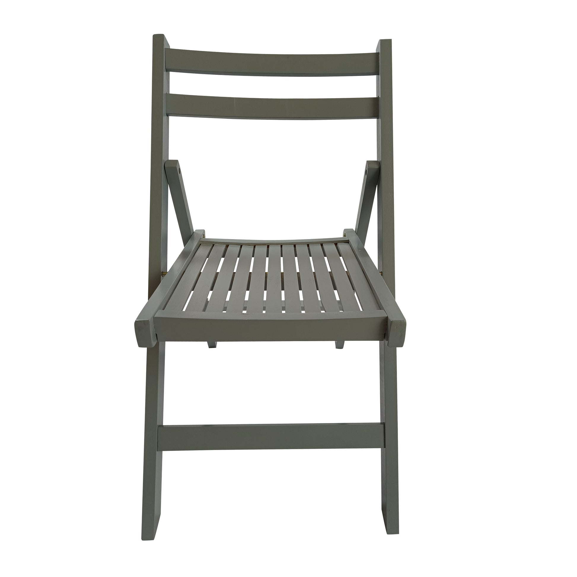 Furniture Slatted Wood Folding Special Event Chair - Gray, Set of 4, FOLDING CHAIR, FOLDABLE STYLE image 3