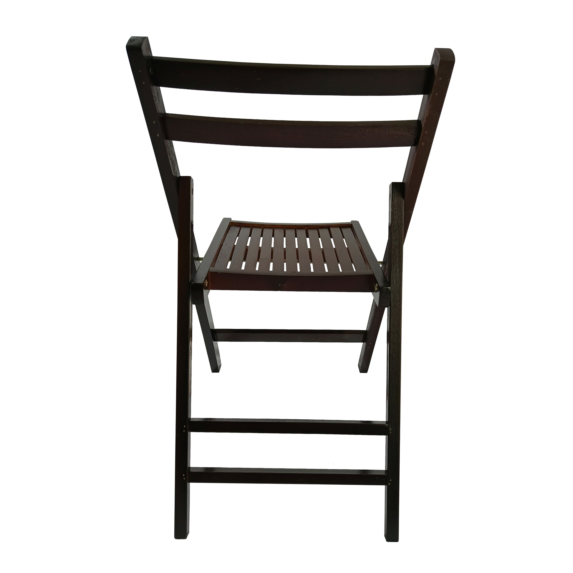 Furniture Slatted Wood Folding Special Event Chair - Cherry, Set of 4, FOLDING CHAIR, FOLDABLE STYLE image 3