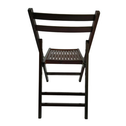 Furniture Slatted Wood Folding Special Event Chair - Cherry, Set of 4, FOLDING CHAIR, FOLDABLE STYLE image 3