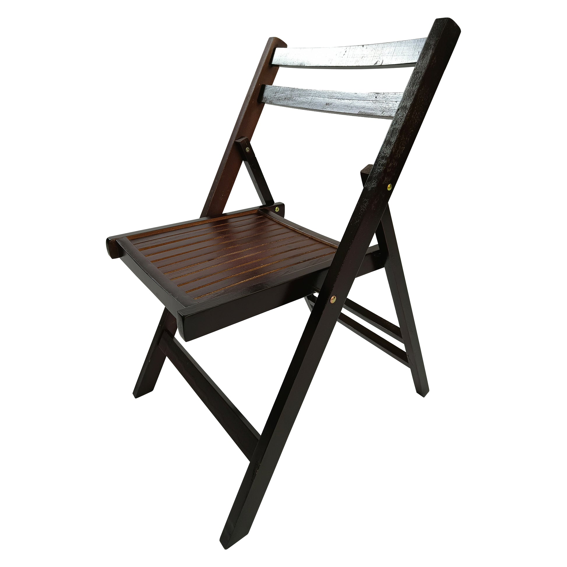Furniture Slatted Wood Folding Special Event Chair - Cherry, Set of 4, FOLDING CHAIR, FOLDABLE STYLE image 2
