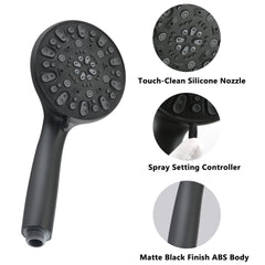 Wall Mounted Dual-Function Shower System with Valve