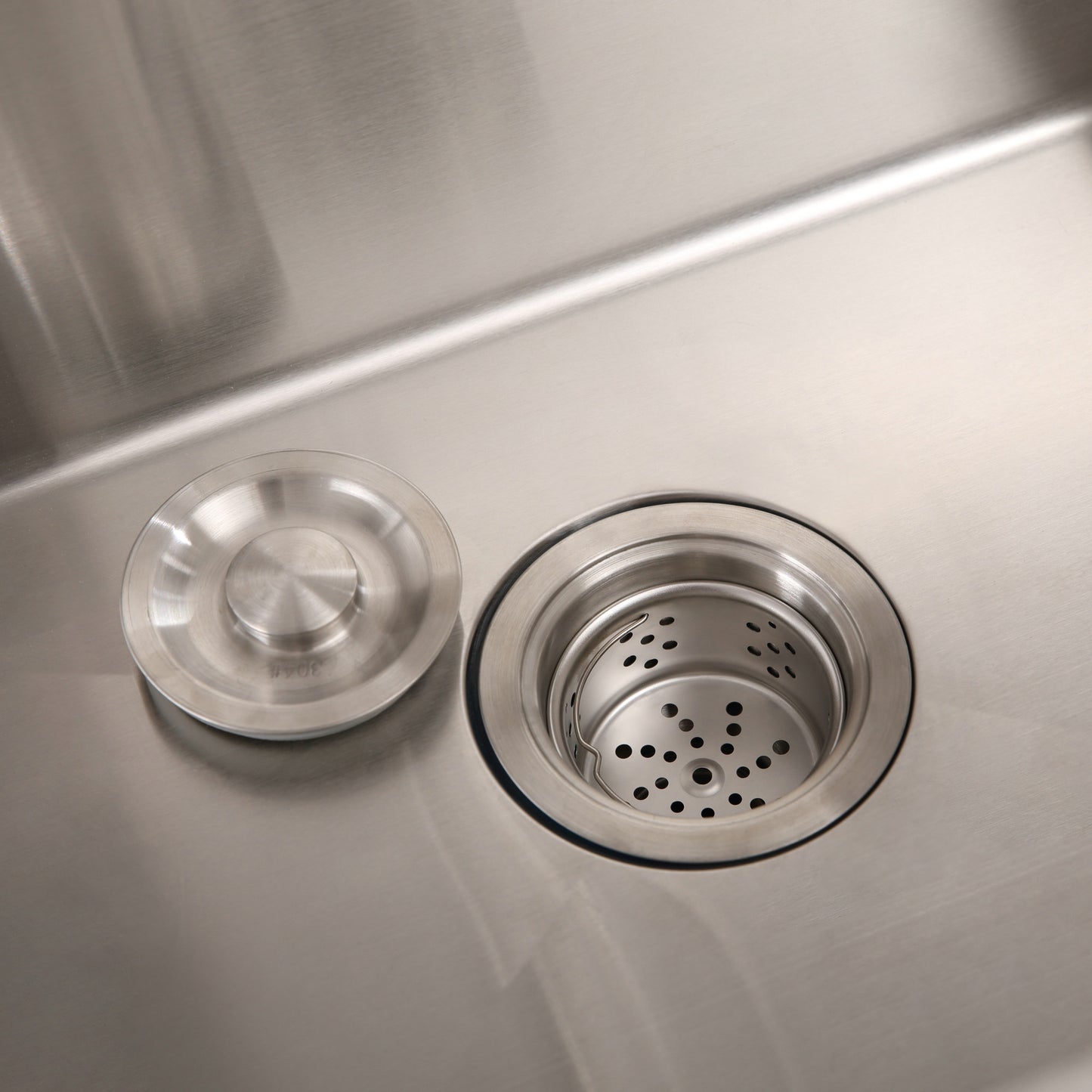 24in Stainless Steel Washing Sink w/ Faucet Hoses and Drain Head Only(Update) image 6
