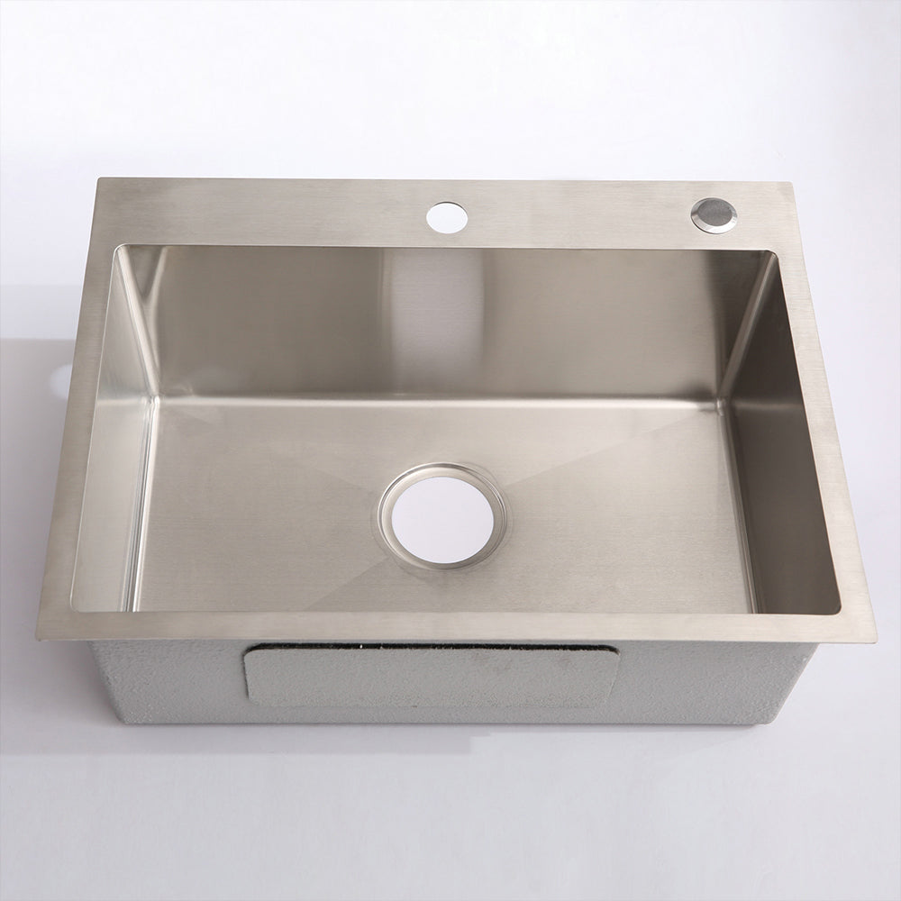 24in Stainless Steel Washing Sink w/ Faucet Hoses and Drain Head Only(Update) image 2