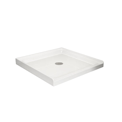 Goodyo 36x36 in Shower Base, Centered Drain Single-Threshold Shower Pan, White image 7