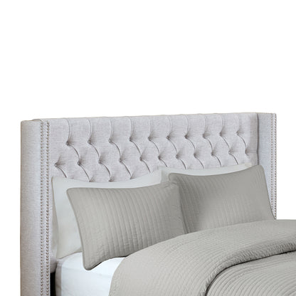 Upholstery Headboard Grey Queen image 4