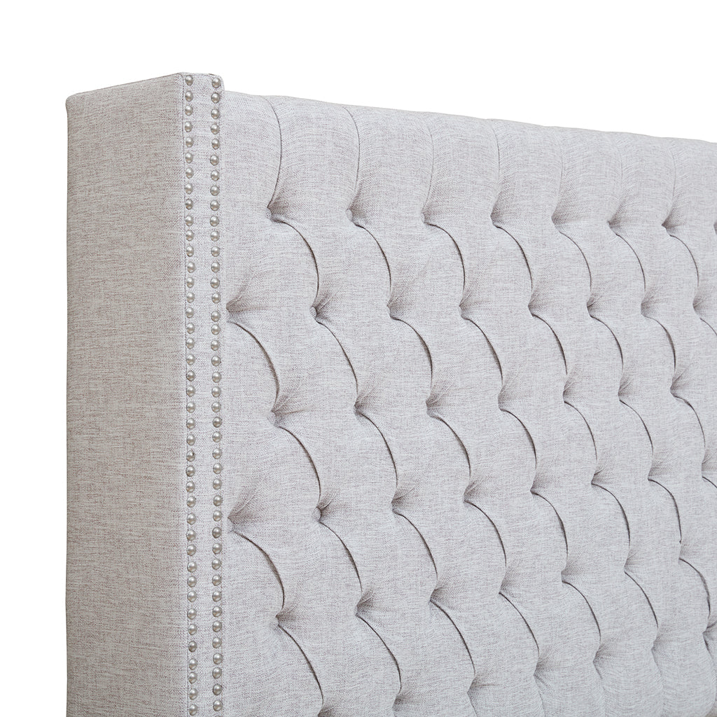 Upholstery Headboard Grey Queen image 3