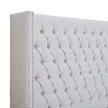 Upholstery Headboard Grey Queen image 3
