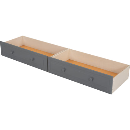 Full over Full Bunk Bed with Drawers, Convertible Beds, Gray(OLD SKU:SM000241AAE-1) image 11