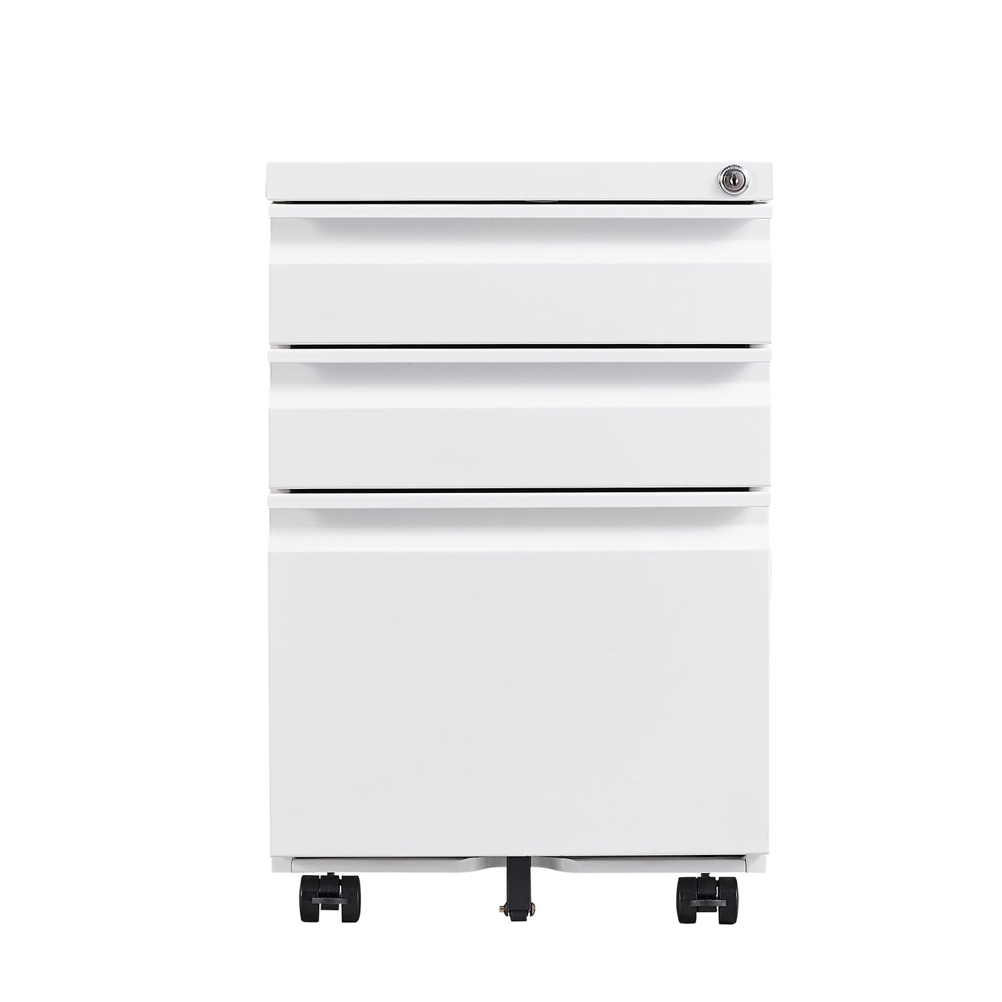 [Installation Required] 3-Drawer mobile filing cabinet with lock, legal/letter sized office storage filing cabinet, metal filing cabinet (white),suitable for offices and study rooms image 6