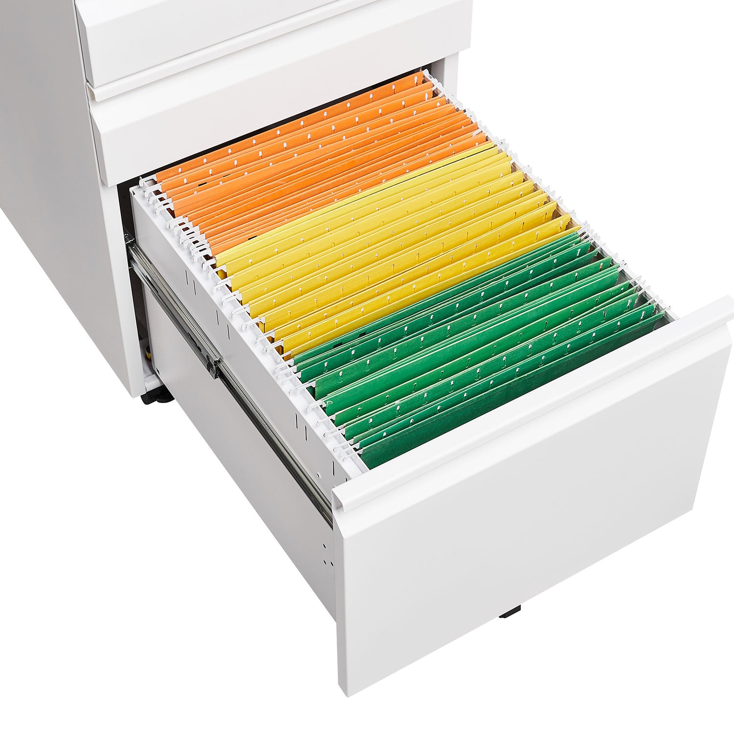 [Installation Required] 3-Drawer mobile filing cabinet with lock, legal/letter sized office storage filing cabinet, metal filing cabinet (white),suitable for offices and study rooms image 10