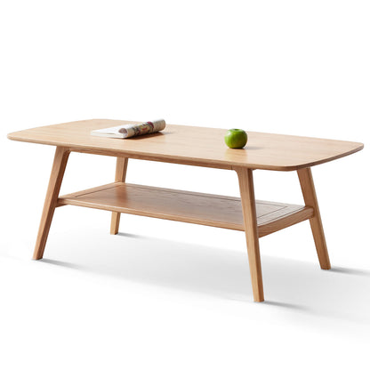 Center table Low Table 100% solid wood Top plate Desk Coffee table Width 80 x Depth 50 x Height 44 cm Study desk Work from home Easy to assemble Natural wood with storage shelf Natural writing desk image 8