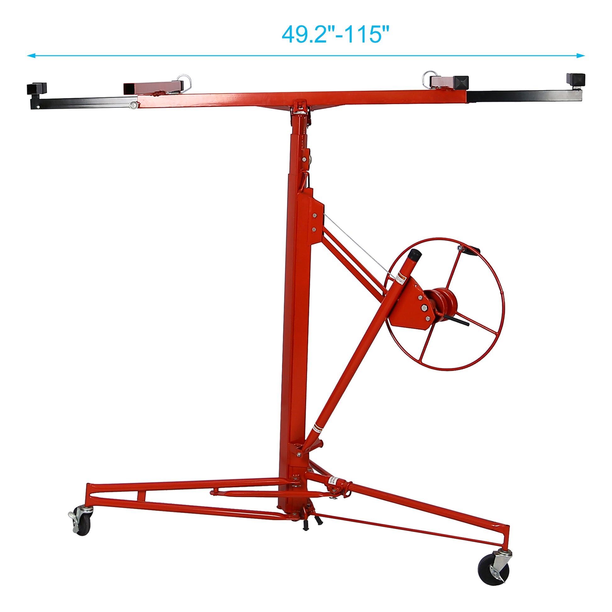 Drywall Lift Panel 11' Lift Drywall Panel Hoist Jack Lifter,red image 11