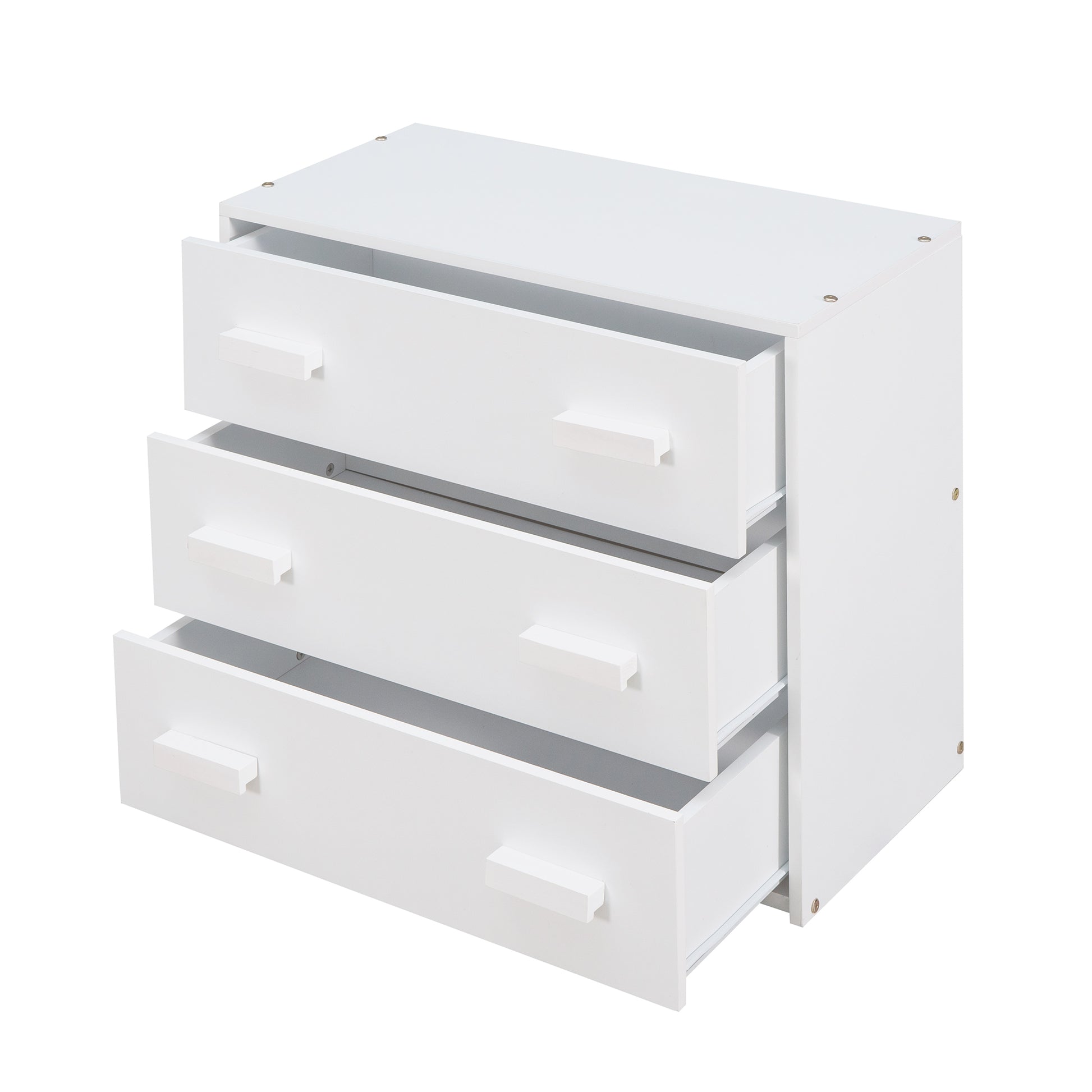 Twin Size Loft Bed with Cabinet and Shelf - White (OLD SKU:LP001501AAK) image 10