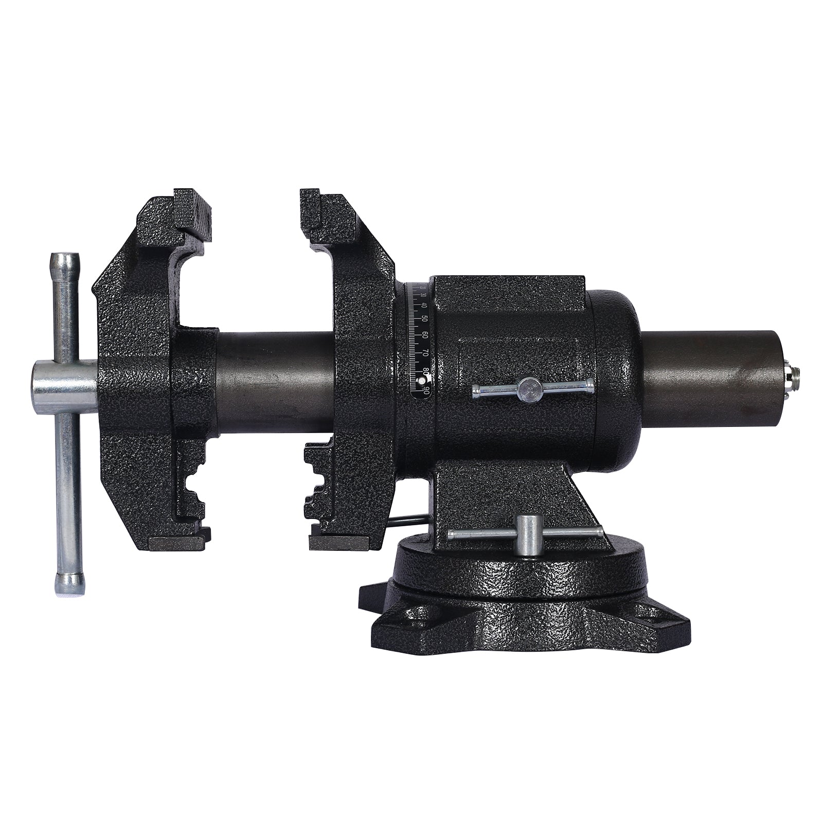 5" Multi-jaw Rotating Bench Vise,Multipurpose Vise Bench,360-Degree Rotation Clamp on Vise with Swivel Base and Head,5inch black image 1