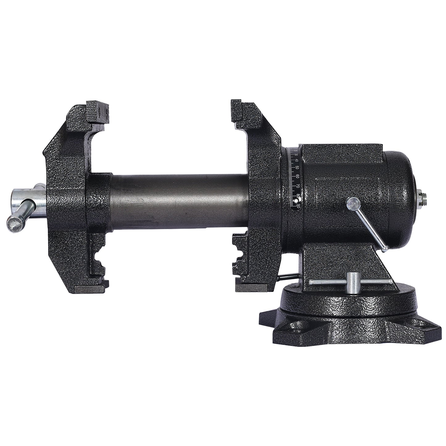 5" Multi-jaw Rotating Bench Vise,Multipurpose Vise Bench,360-Degree Rotation Clamp on Vise with Swivel Base and Head,5inch black image 2