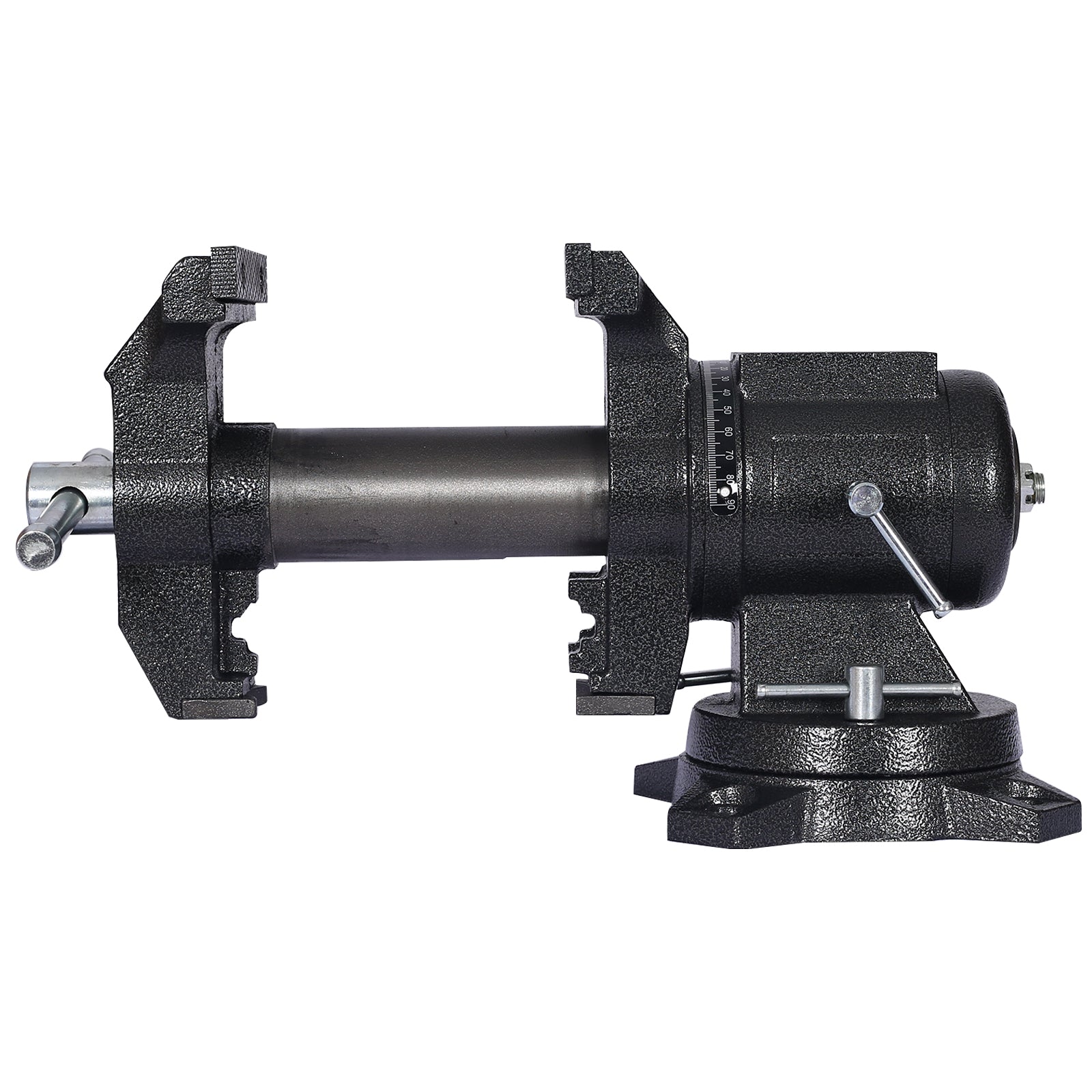 5" Multi-jaw Rotating Bench Vise,Multipurpose Vise Bench,360-Degree Rotation Clamp on Vise with Swivel Base and Head,5inch black image 2