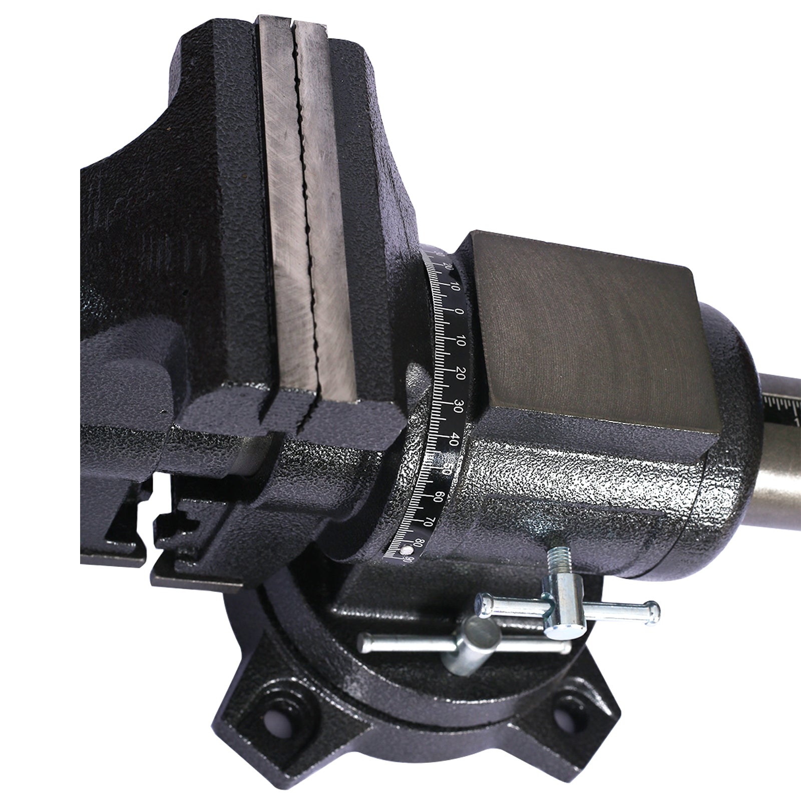 5" Multi-jaw Rotating Bench Vise,Multipurpose Vise Bench,360-Degree Rotation Clamp on Vise with Swivel Base and Head,5inch black image 8