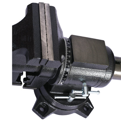 5" Multi-jaw Rotating Bench Vise,Multipurpose Vise Bench,360-Degree Rotation Clamp on Vise with Swivel Base and Head,5inch black image 8