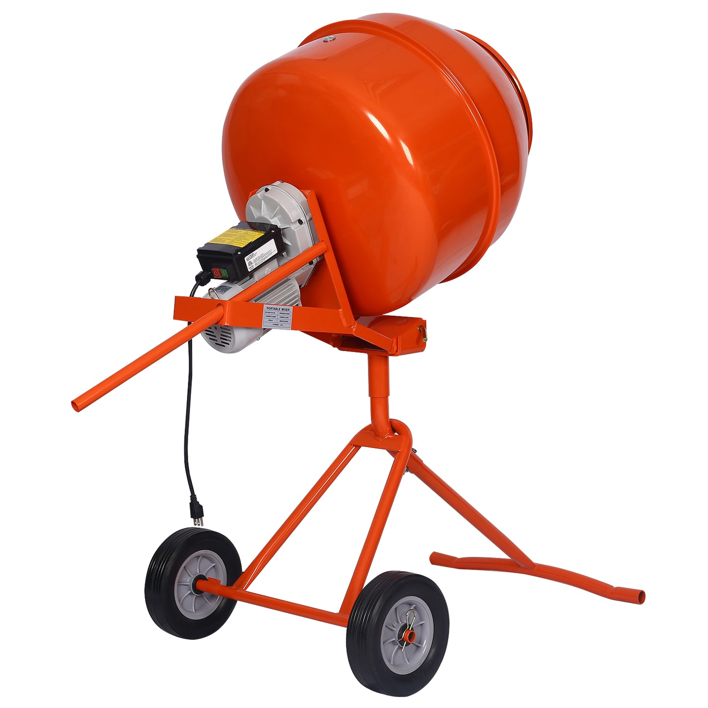 5.0 cu. ft. Portable Concrete Mixer,electric cement mixer,ETL certificated copper motor image 2
