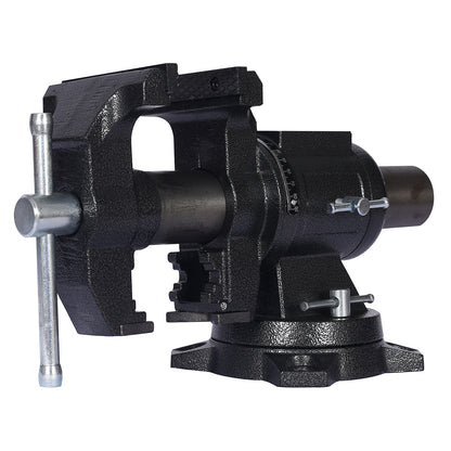 5" Multi-jaw Rotating Bench Vise,Multipurpose Vise Bench,360-Degree Rotation Clamp on Vise with Swivel Base and Head,5inch black image 3