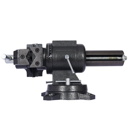 5" Multi-jaw Rotating Bench Vise,Multipurpose Vise Bench,360-Degree Rotation Clamp on Vise with Swivel Base and Head,5inch black image 4