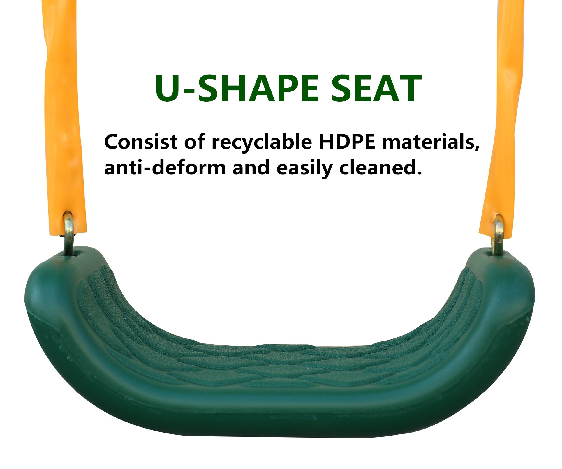 4 in 1 Swing Set With Seesaw, Belt Swing, Slide, Glider for Backyard image 4