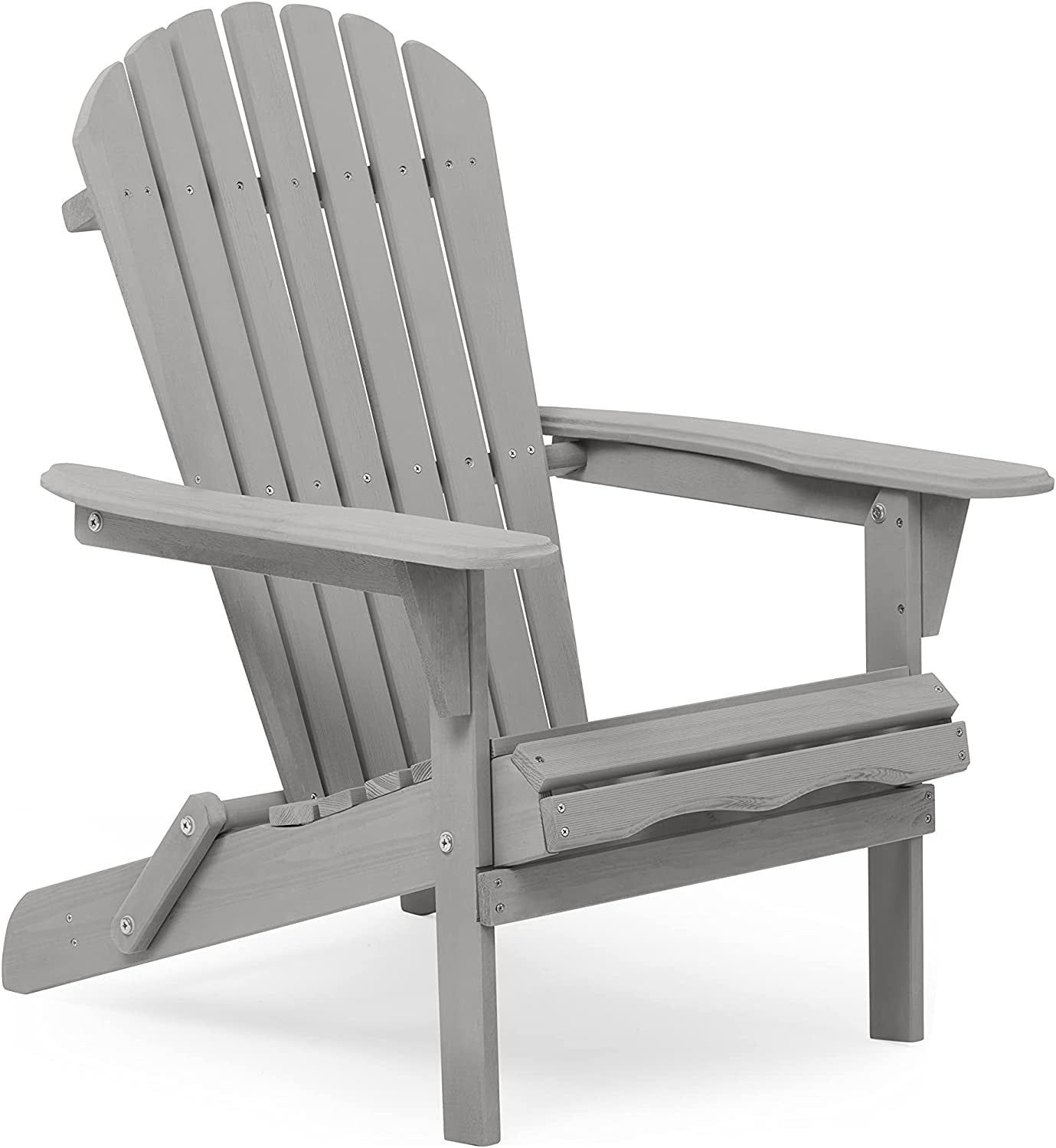 Wood Lounge Patio Chair for Garden Outdoor Wooden Folding Adirondack Chair Set of 2 Solid Wood Lounge Patio Chair for Garden, Lawn, Backyard, image 7