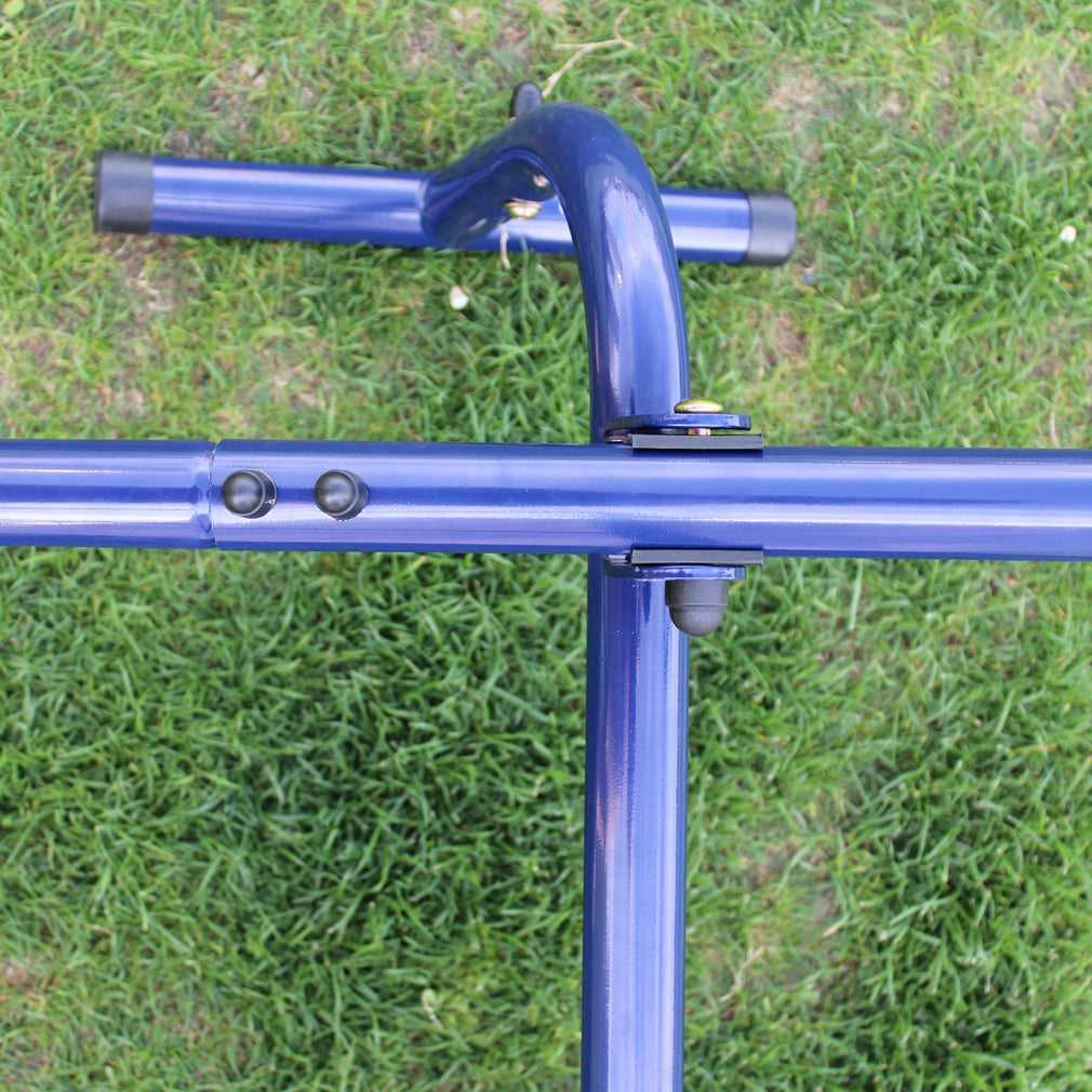 4 in 1 Swing Set With Seesaw, Belt Swing, Slide, Glider for Backyard image 8