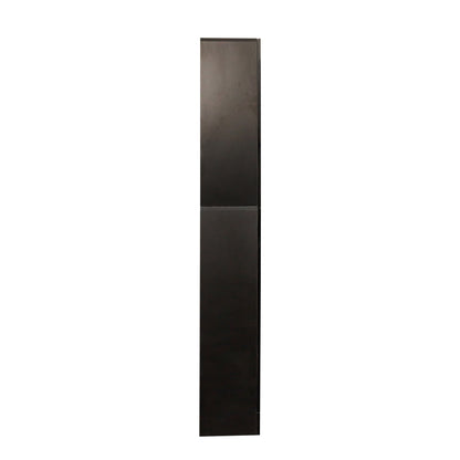 Freestanding Cabinet with Inadjustable Shelves and two Doors for Kitchen, Dining Room,black image 5