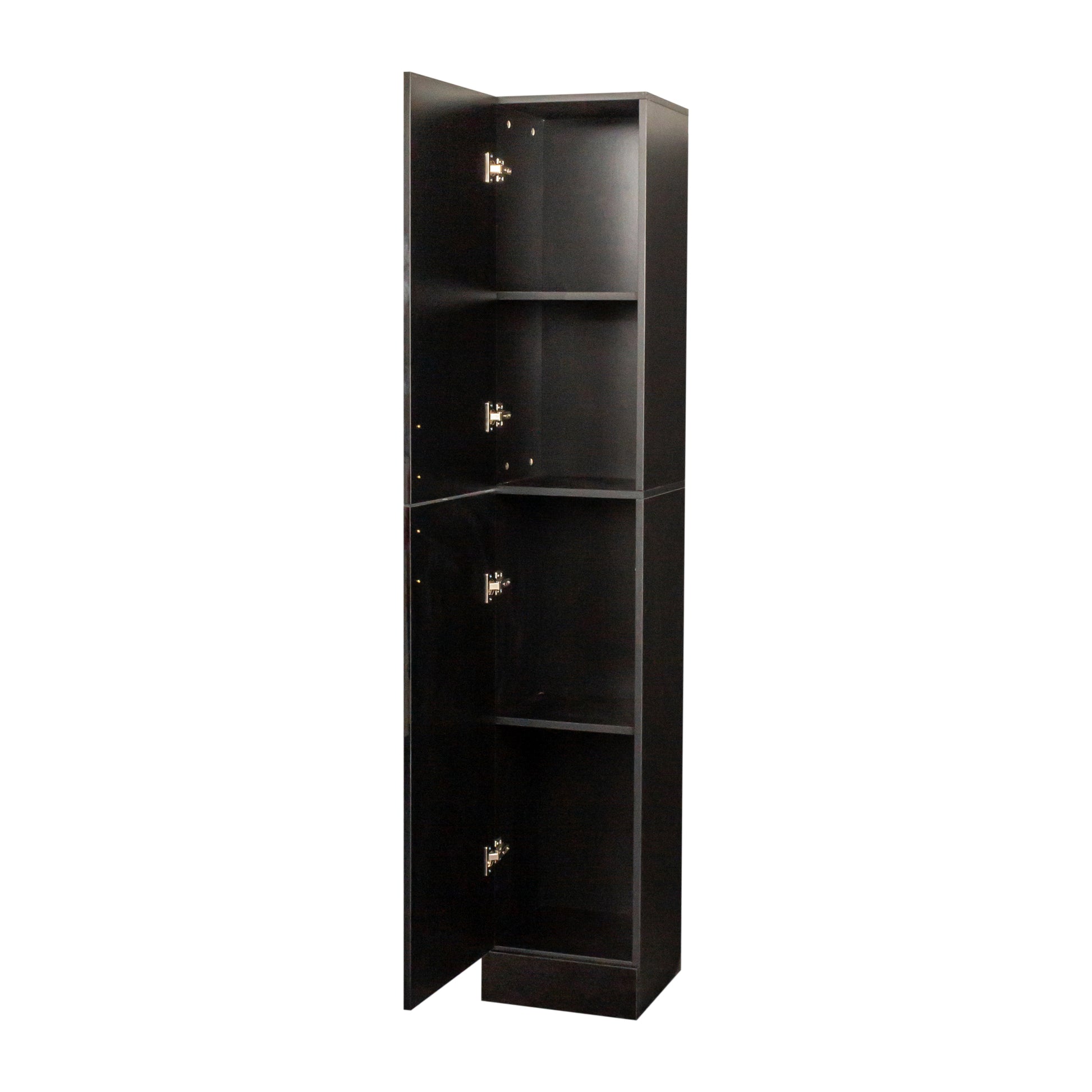Freestanding Cabinet with Inadjustable Shelves and two Doors for Kitchen, Dining Room,black image 9