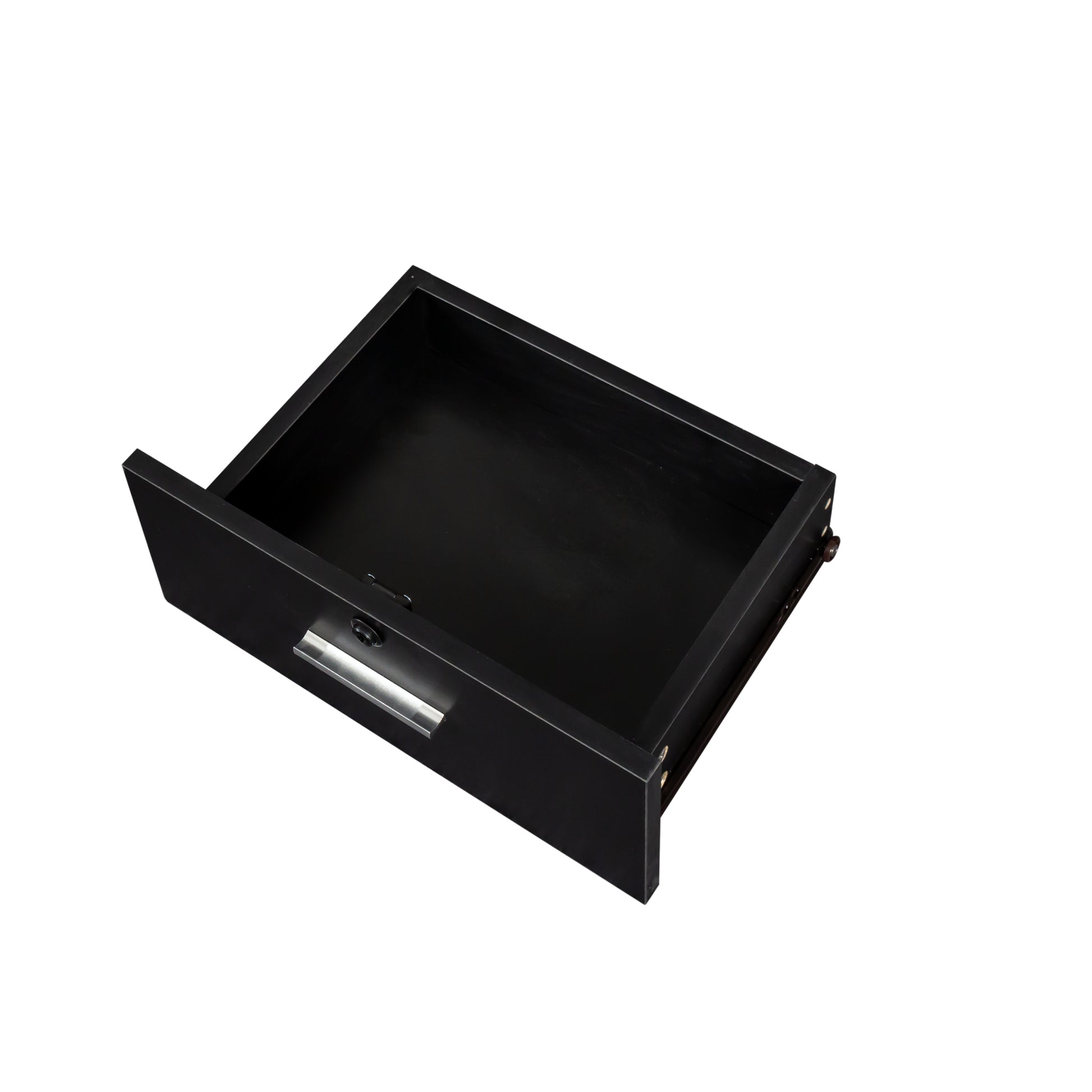Black modern simple hair desk, multi-layer storage, large storage space image 11