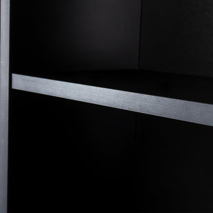 Black modern simple hair desk, multi-layer storage, large storage space image 5