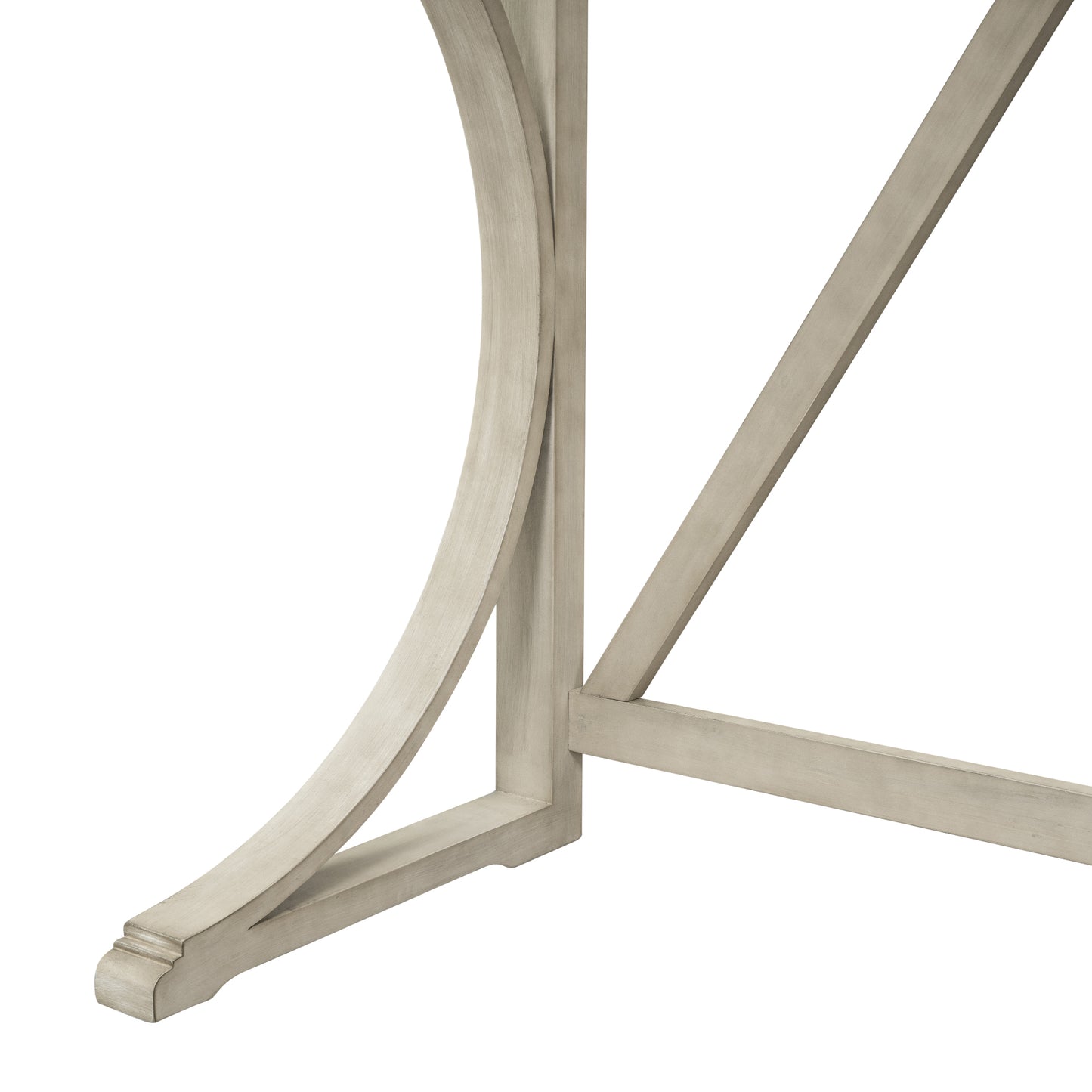 TOPMAX Farmhouse 3-Piece Counter Height Dining Table Set with USB Port and Upholstered Stools,Milky White image 12