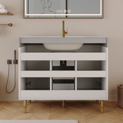 36 in Modern Free-standing Bathroom Vanity with Ceramic Sink & Ample Storage image 8