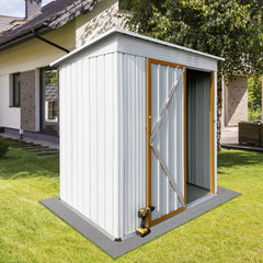 Metal garden sheds 5ft×4ft outdoor storage sheds  grey