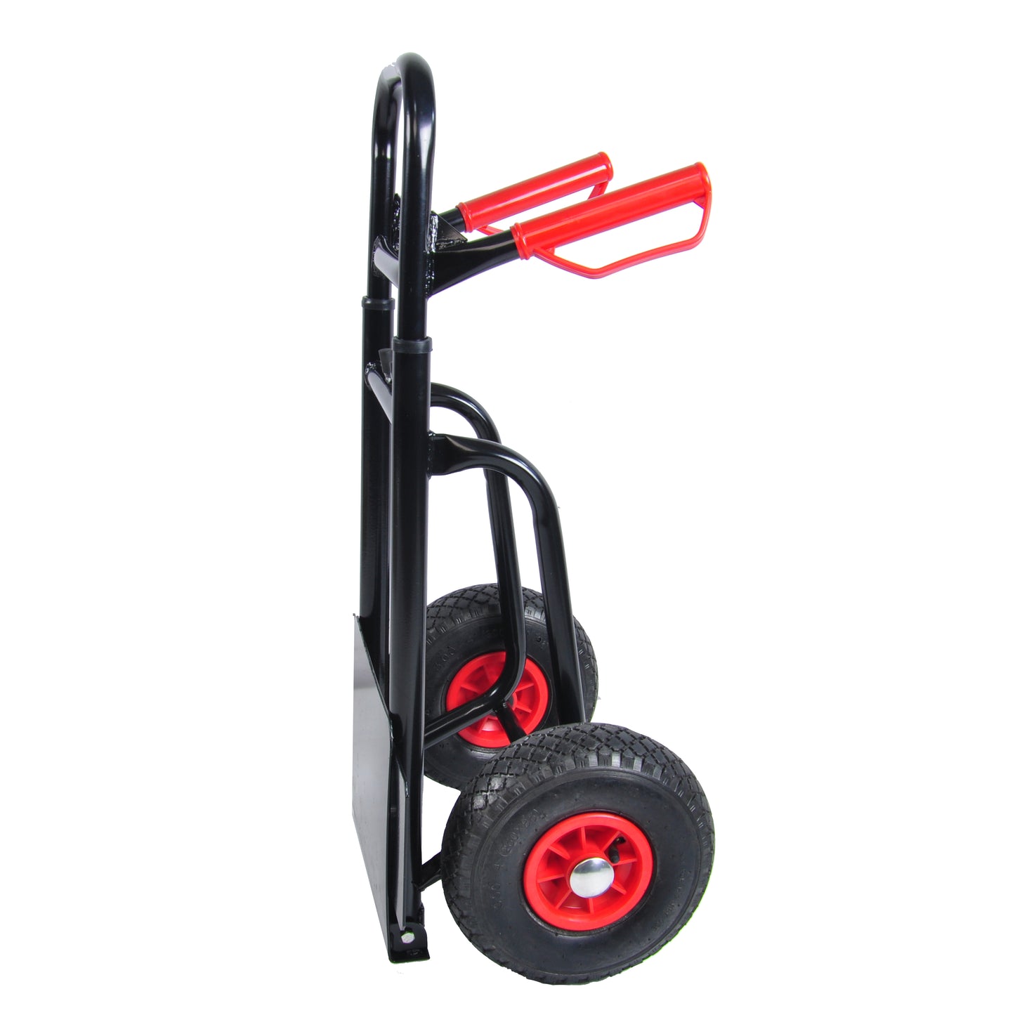 Heavy duty manual truck with double handles 330 lb steel trolley for moving heavy platform truck with 10 "rubber wheels for moving/warehouse/garden/grocery image 12