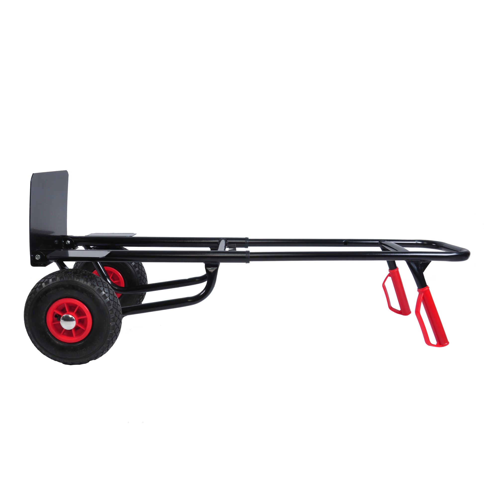 Heavy duty manual truck with double handles 330 lb steel trolley for moving heavy platform truck with 10 "rubber wheels for moving/warehouse/garden/grocery image 8