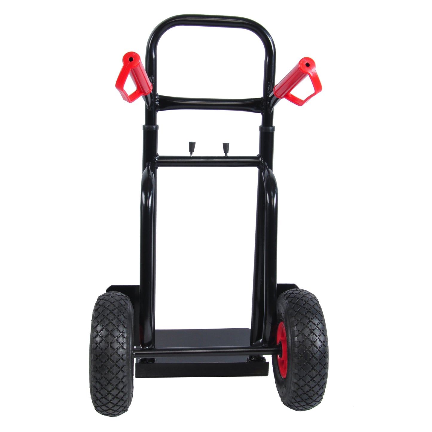Heavy duty manual truck with double handles 330 lb steel trolley for moving heavy platform truck with 10 "rubber wheels for moving/warehouse/garden/grocery image 11