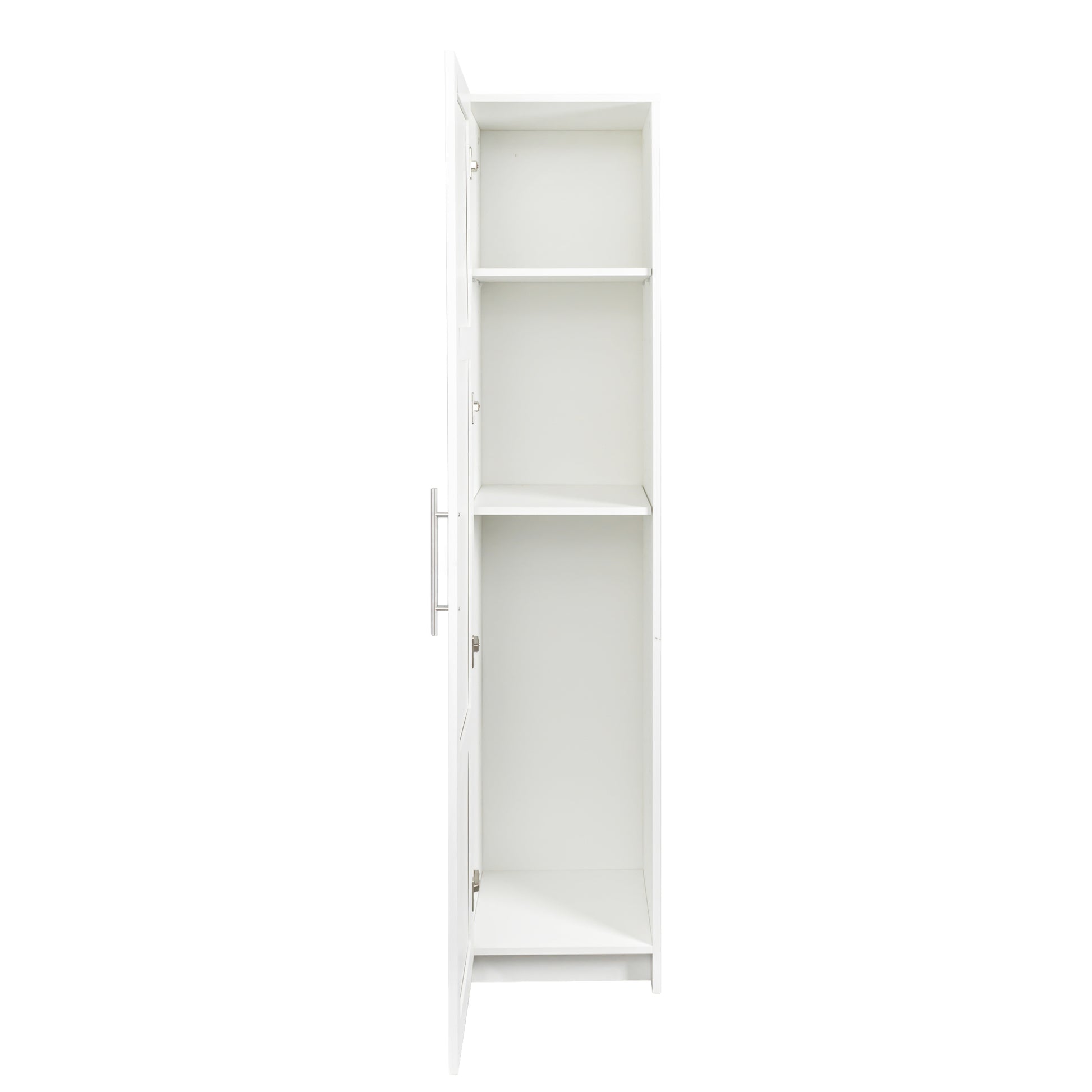 Stackable Wall Mounted Storage Cabinet, 15.75" D x 15.75" W x 70.87" H, White image 9