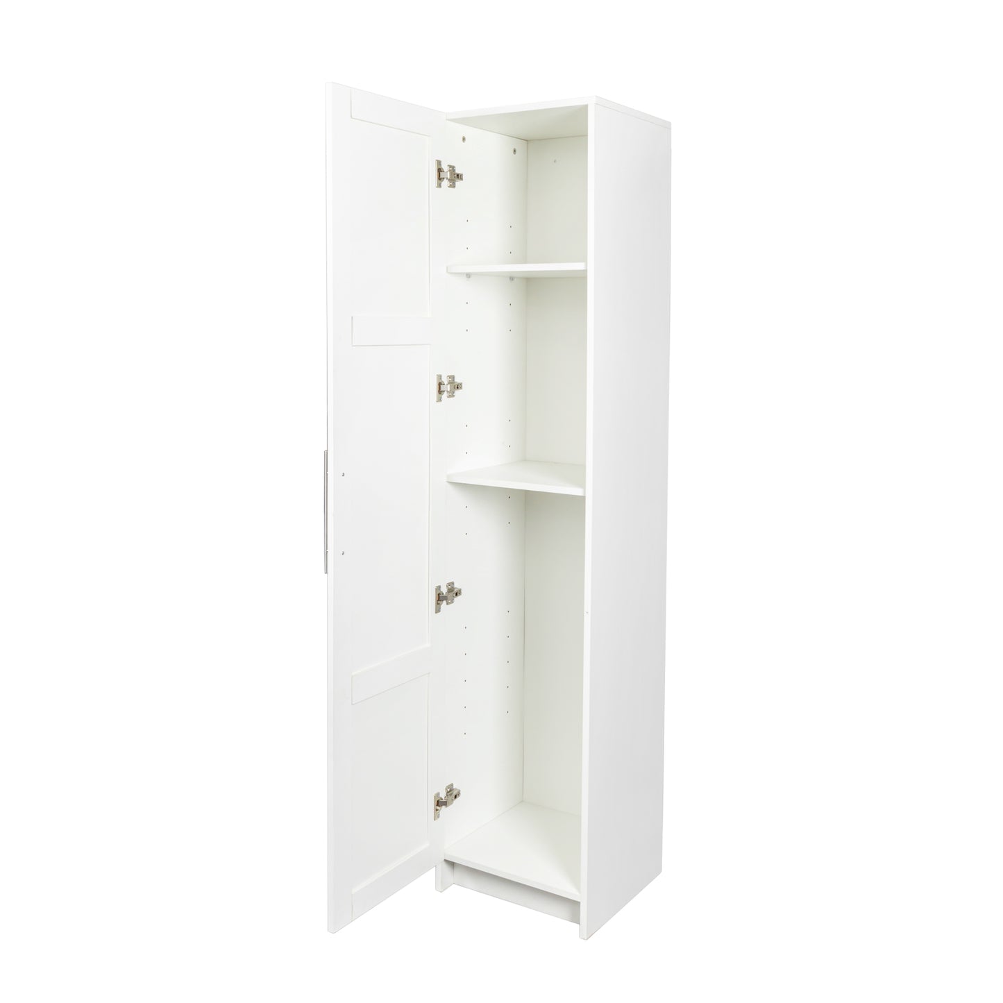 Stackable Wall Mounted Storage Cabinet, 15.75" D x 15.75" W x 70.87" H, White image 10