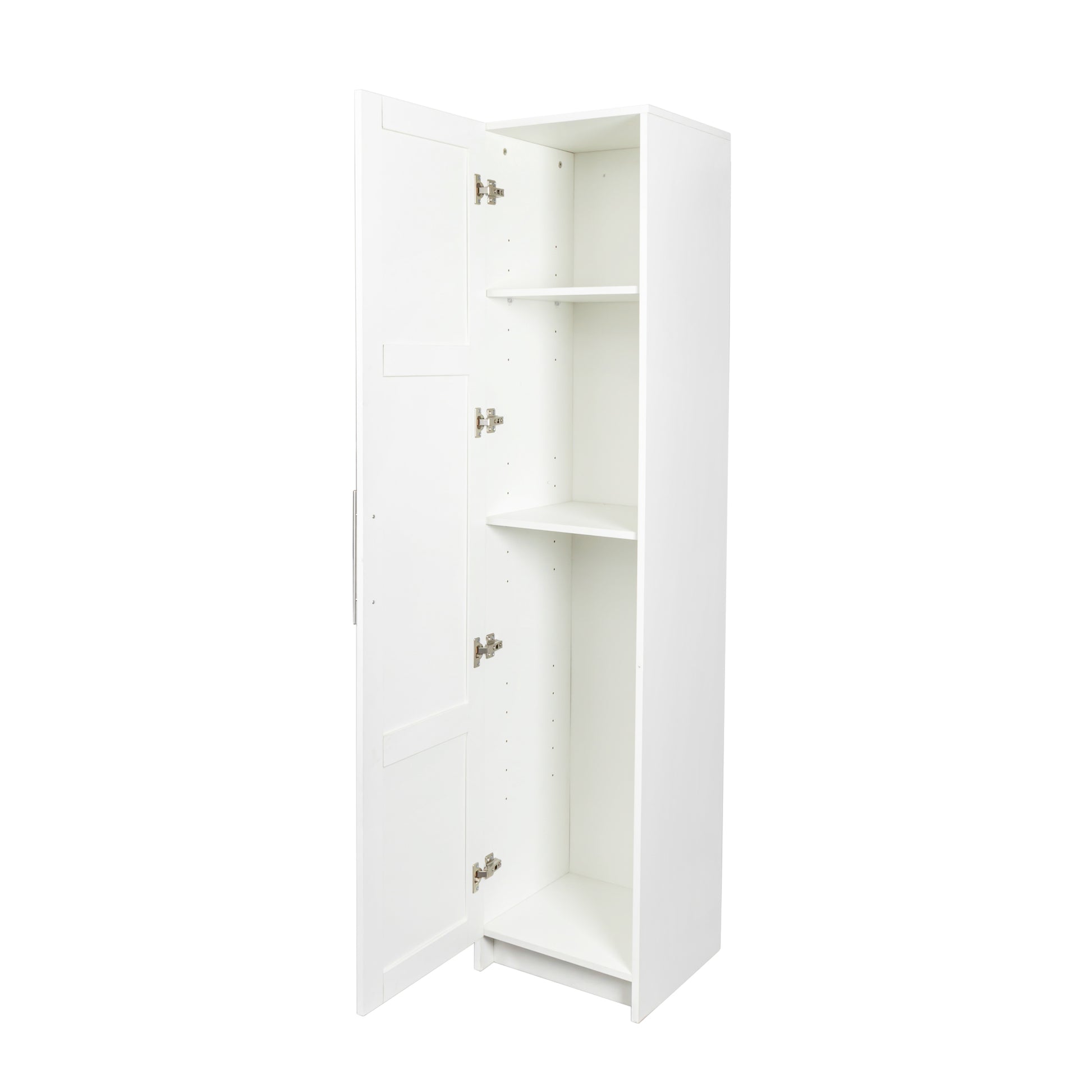 Stackable Wall Mounted Storage Cabinet, 15.75" D x 15.75" W x 70.87" H, White image 10