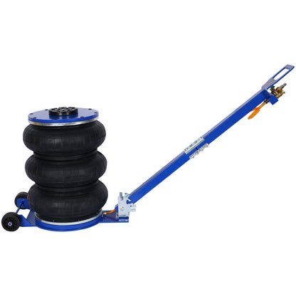 5T Triple Bag Air Jack,Pneumatic Jack 3 bag,lifting 16in capacity 5T 11000lbs,easy-collapsing Terrain,Blue color image 6