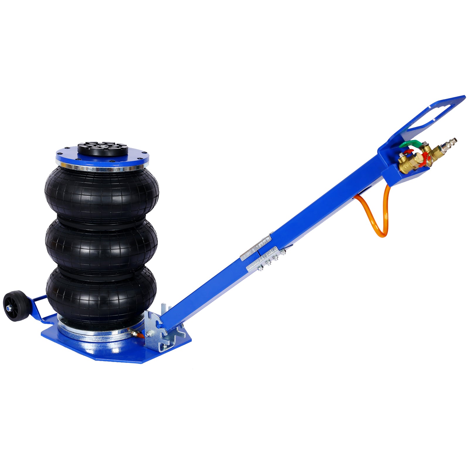 3T Triple Bag Air Jack,Pneumatic Jack 3 bag,lifting 16in capacity 6600lbs,easy-collapsing Terrain,Blue color image 1