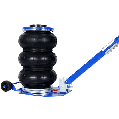 3T Triple Bag Air Jack,Pneumatic Jack 3 bag,lifting 16in capacity 6600lbs,easy-collapsing Terrain,Blue color image 4
