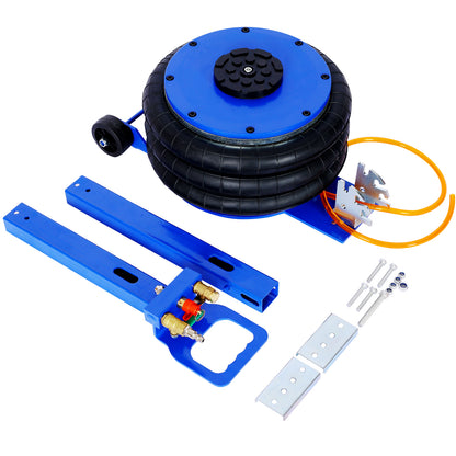 5T Triple Bag Air Jack,Pneumatic Jack 3 bag,lifting 16in capacity 5T 11000lbs,easy-collapsing Terrain,Blue color image 12