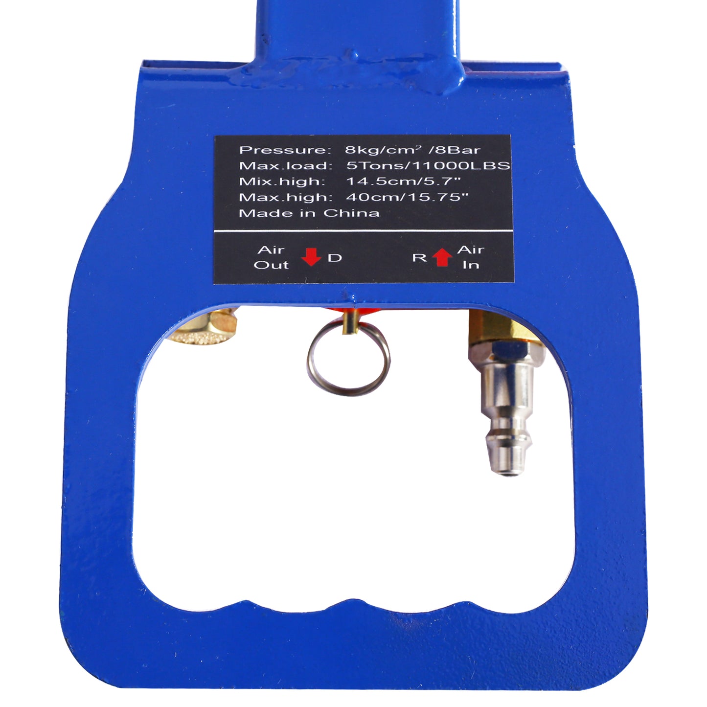 5T Triple Bag Air Jack,Pneumatic Jack 3 bag,lifting 16in capacity 5T 11000lbs,easy-collapsing Terrain,Blue color image 2